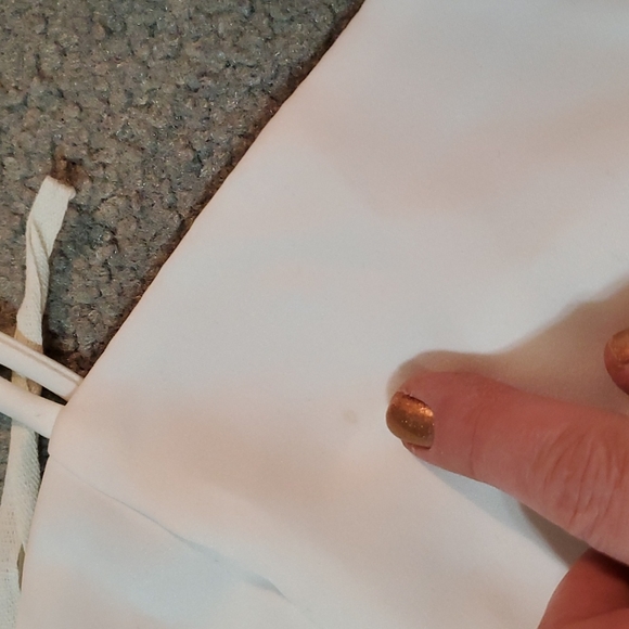 Tull lined New tagged vintage white babydoll Dress 7 - Picture 4 of 10